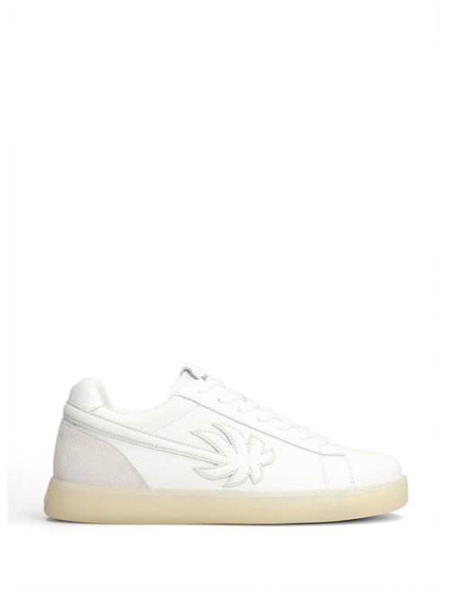 Sneakers uomo Palm Angels Palm Tennis bianche in pelle PALM ANGELS | PMIA111S26LEA0020101